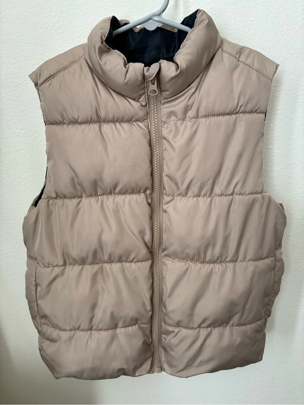 Old Navy Beige Puffer Vest